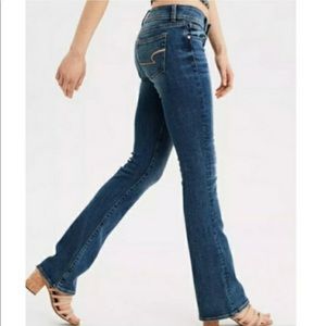 Lucky Brand distressed kick boot stretch jeans